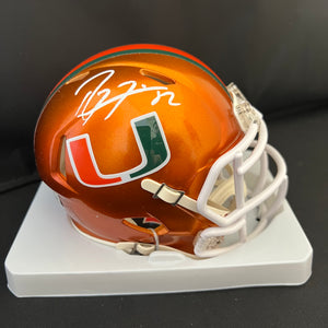 Ray Lewis Autographed Miami Flash Mini Helmet