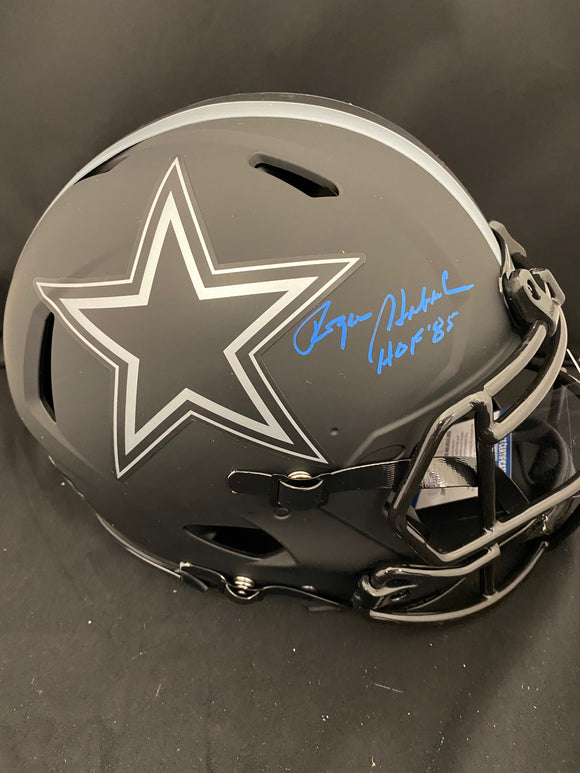 Roger Staubach Autograph Cowboys Eclipse Pro Full Size Helmet