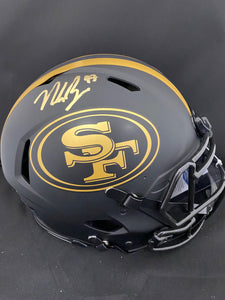 Nick Bosa Autograph 49ers Eclipse Pro Full Size Helmet