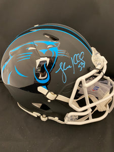 Luke Kuechly Autograph Panthers Black Matte Pro Full Size Helmet