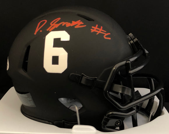 devonta smith signed helmet Devonta Smith Autographed Alabama Eclipse Mini Helmet – Great Moments Sports Cards