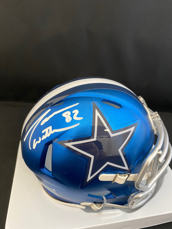 Jason Witten Autograph Cowboys Blaze Mini Helmet