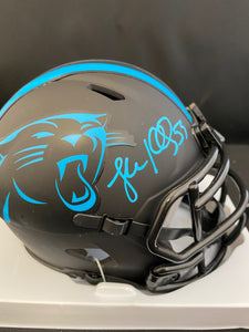 Luke Kuechly Autograph Panthers Eclipse Mini Helmet