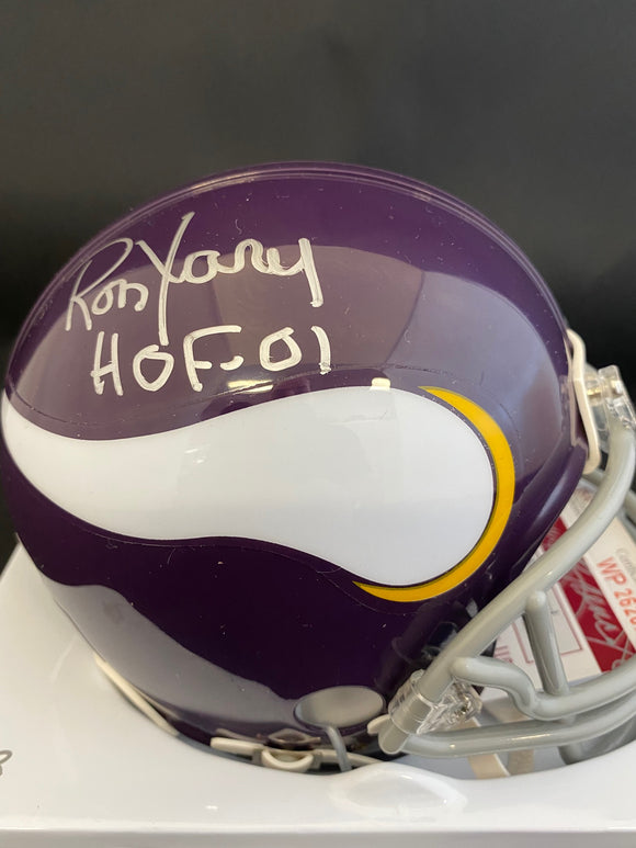 Ron Yary Autograph Vikings Mini Helmet