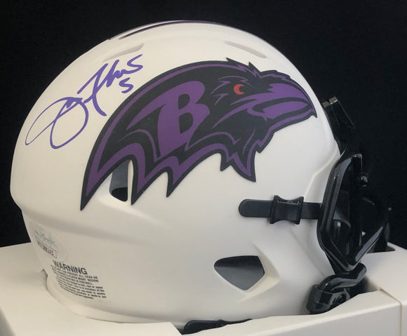 Joe Flacco Autographed Ravens Lunar Eclipse Mini Helmet