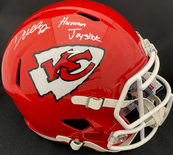 Dante Hall Autographed Chiefs Full Size Helmet