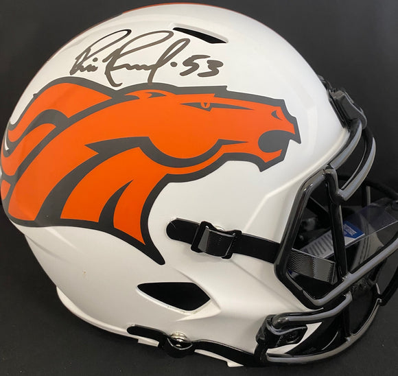 Bill Romanowski Autographed Full Size Broncos Lunar Eclipse Helmet