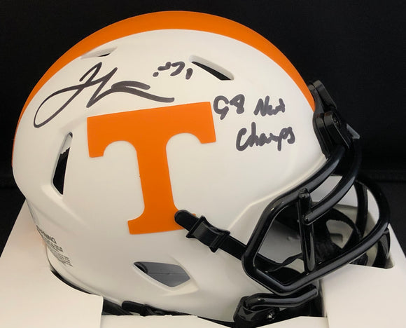 Jamal Lewis Autographed Tennessee Lunar Eclipse Mini Helmet