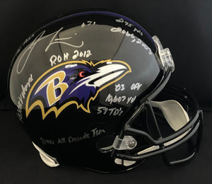 Jamal Lewis Autographed Full Size Ravens Stat Helmet