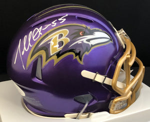 Terrell Suggs Autographed Ravens Flash Mini Helmet