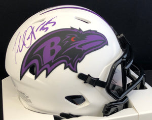 Terrell Suggs Autographed Ravens Lunar Eclipse Mini Helmet