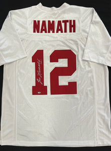 Joe Namath Autographed Alabama Jersey