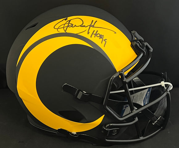 Eric Dickerson Autographed Full Size Rams Eclipse Helmet