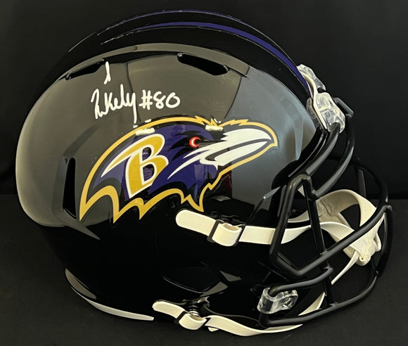 Isaiah Likely Autographed Full Size Ravens Helmet