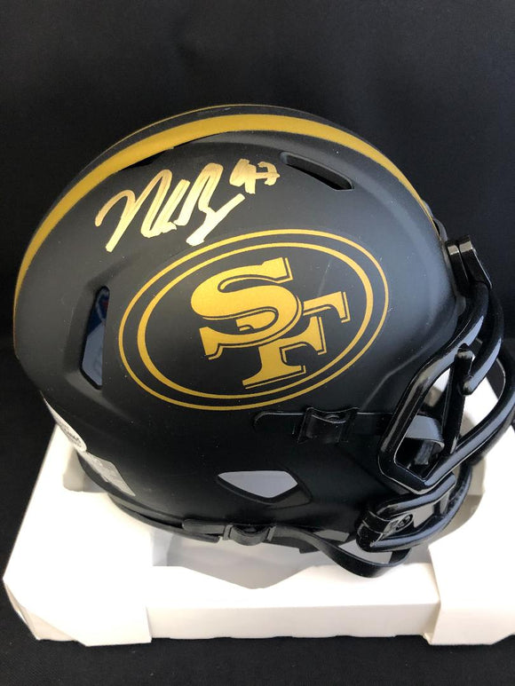 Nick Bosa Autograph 49ers Eclipse Mini Helmet