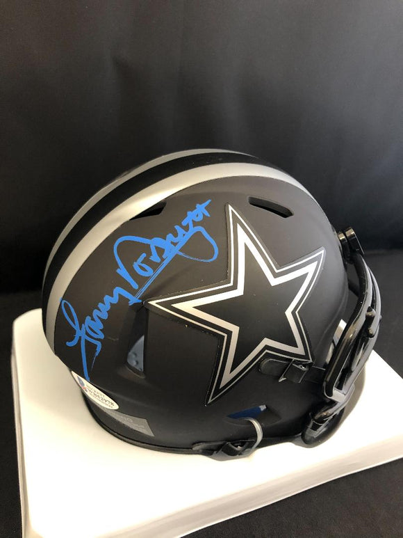 Tony Dorsett Autograph Cowboys Eclipse Mini Helmet